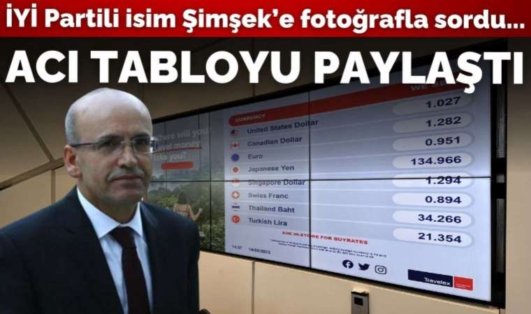 İYİ Partili Çömez'in paylaştığı fotoğraf acı tabloyu gözler önüne serdi: Başka hiçbir para biriminde böyle bir fark yok