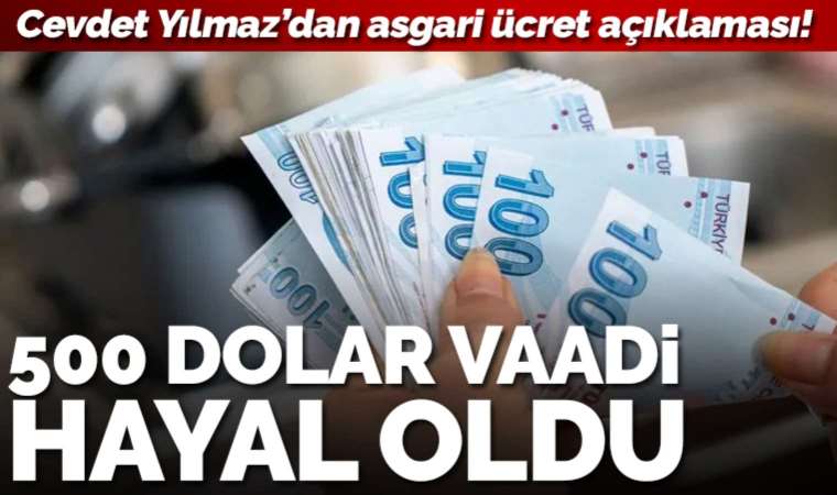 Cevdet Yılmaz'dan asgari ücret açıklaması