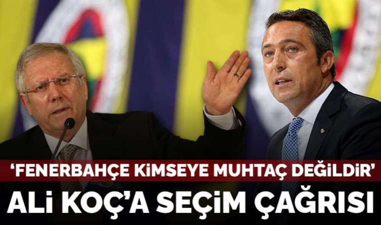 Son dakika: Aziz Yıldırım'dan Ali Koç'a seçim çağrısı!