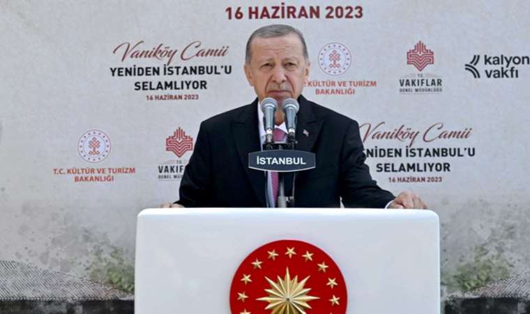 Erdoğan'ın 5'li çete sevdası: Restore edilen Vaniköy Camisi'nin açılışında Kalyon'a övgüler dizdi