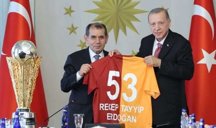 Cumhurbaşkanı Erdoğan, şampiyon Galatasaray'ı kabul etti