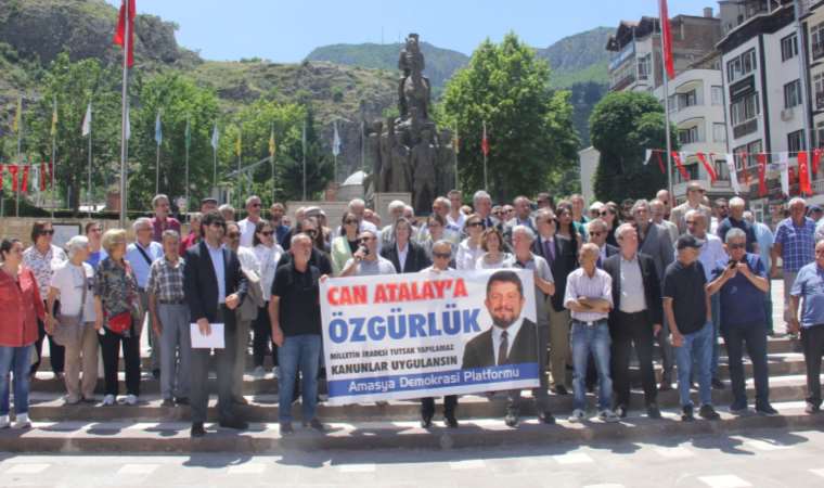 Amasya'da Can Atalay için eylem yapıldı: Milletin iradesine saygı duyun!