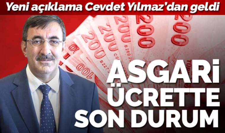 Cumhurbaşkanı Yardımcısı Cevdet Yılmaz'dan asgari ücret açıklaması