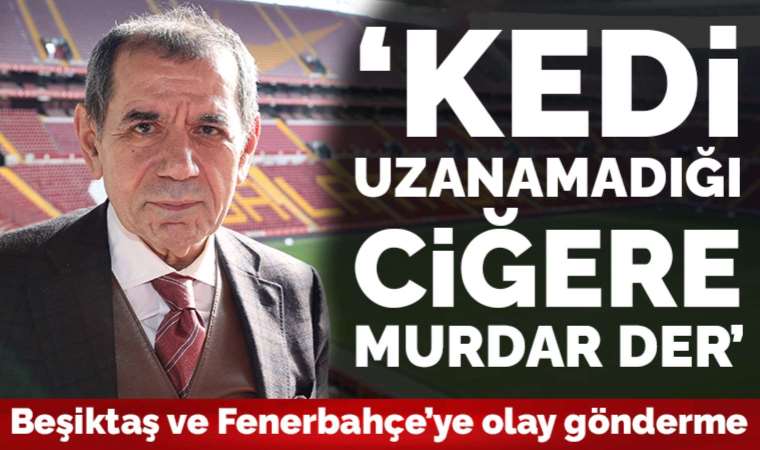 Dursun Özbek'ten Beşiktaş ve Fenerbahçe'ye olay gönderme: Kedi uzanamadığı ciğere murdar der