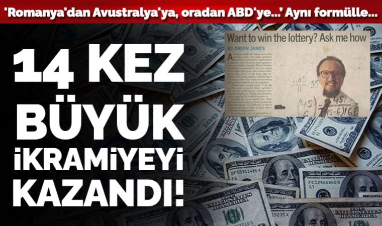 Aynı formülle tam 14 kez büyük ikramiyeyi kazandı!