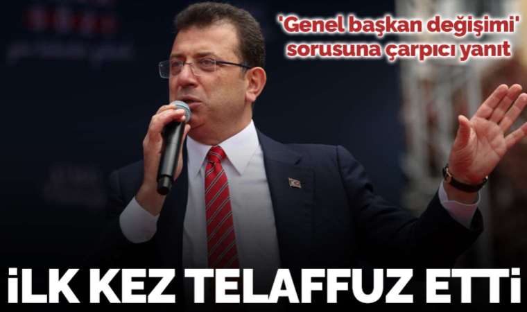 İlk kez telaffuz etti... Fatih Altaylı'ya konuşan Ekrem İmamoğlu'ndan 'genel başkan değişimi' sorusuna çarpıcı yanıt