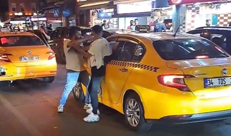 İstanbul'da taksiciye tekme ve yumruklu saldırı!