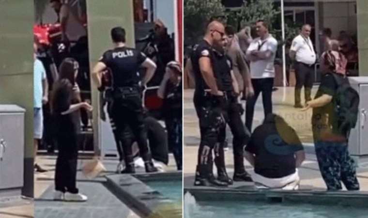Antalya'da polisler gözaltına almasın diye namaz kıldı!