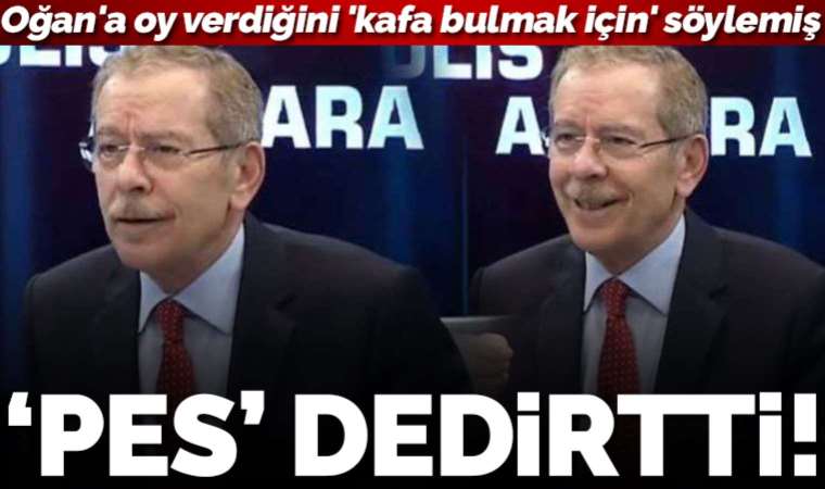 Abdüllatif Şener, Sinan Oğan'a oy verdiğini 'kafa bulmak için' söylemiş