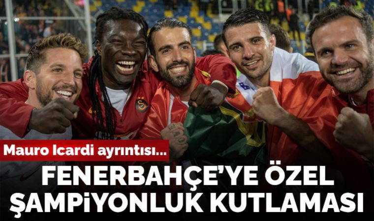 Galatasaray'dan Fenerbahçe maçına özel şampiyonluk kutlaması!