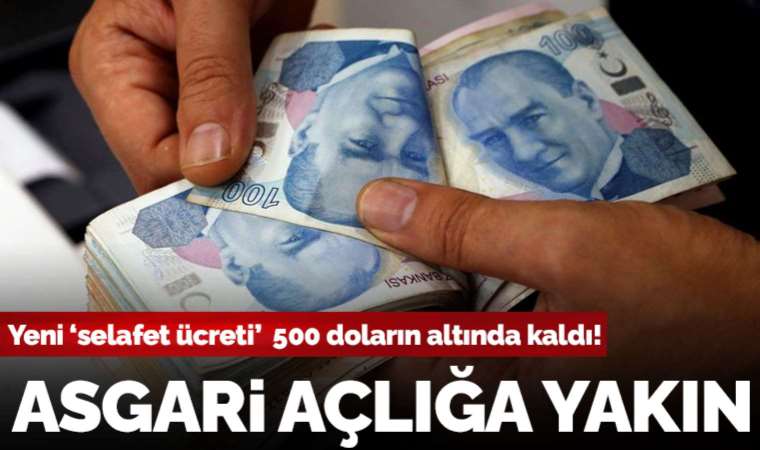 Yeni asgari ücret 500 doların altında 482 dolar düzeyinde belirlenerek 11 bin 402 lira oldu: Asgari açlığa yakın