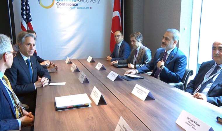 Hakan Fidan ABD'li mevkidaşı Antony Blinken ile Londra'da görüştü!