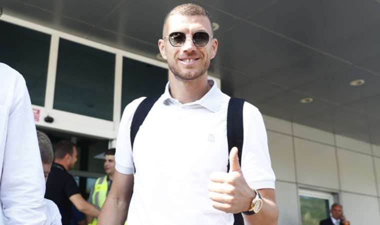 Edin Dzeko Fenerbahçe için İstanbul'da!