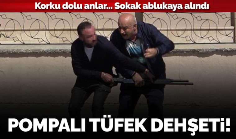 Denizli'de pompalı tüfek dehşeti: Sokak ablukaya alındı