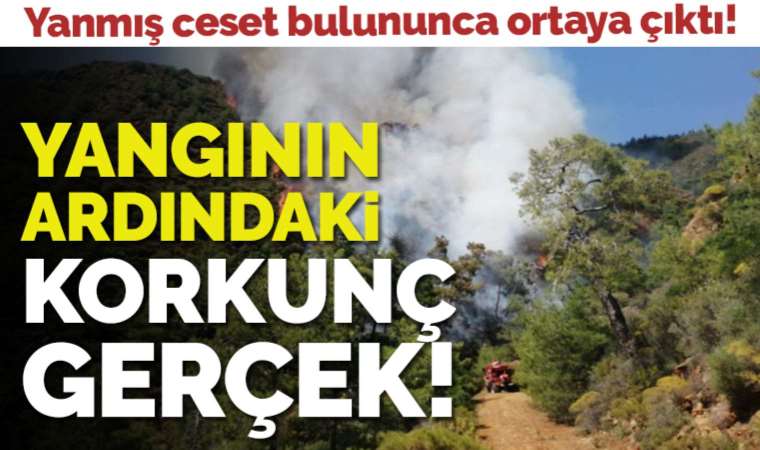 Marmaris'teki orman yangınının bir cansız bedenin yakılması nedeniyle çıktığı belirlendi