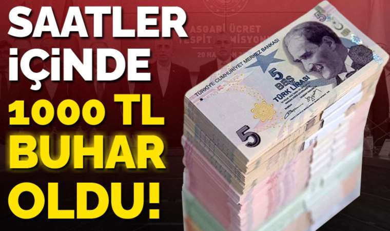 Asgari ücret cebe girmeden eridi