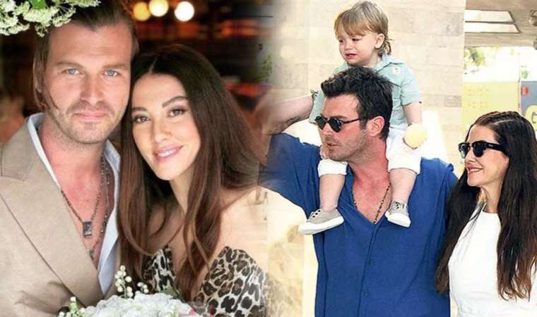 Kıvanç Tatlıtuğ ile Başak Dizer'in oğlu Kurt Efe ilk kez görüntülendi