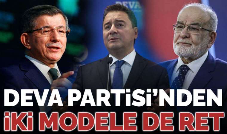DEVA Partisi'nden Gelecek ve Saadet Partisi ile 'ortak grup kurma' fikrine ret