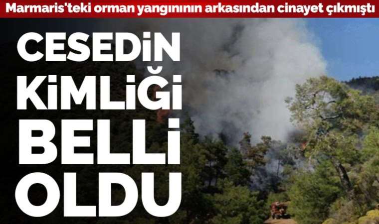 Marmaris'teki orman yangınının arkasından cinayet çıkmıştı: Cesedin kimliği belli oldu