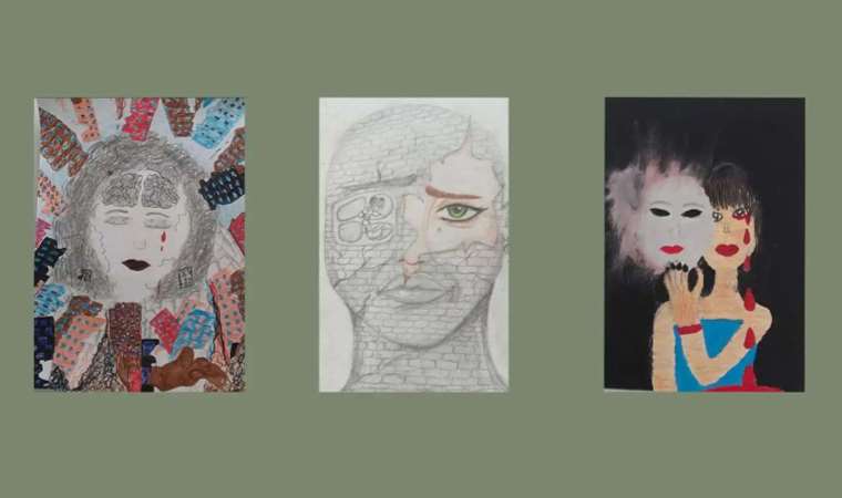 6 Şubat depremlerinin yıkıcılığı, çocukların duygularıyla kâğıda yansıdı: Umudun ve yaşamın çizgileri