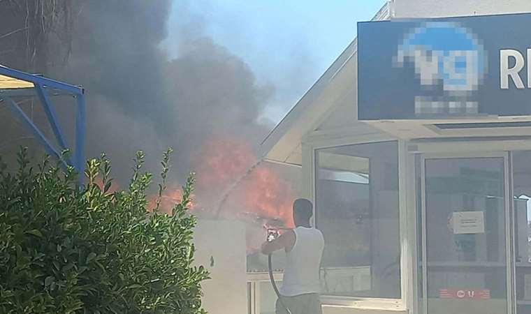 Bodrum’da otelde yangın çıktı