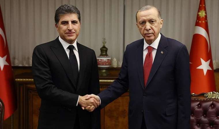 Erdoğan, IKBY Başkanı Neçirvan Barzani ile görüştü