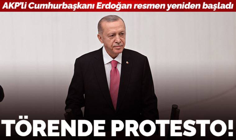 Son dakika... Erdoğan Meclis'te yemin etti: Resmen görevine başladı!