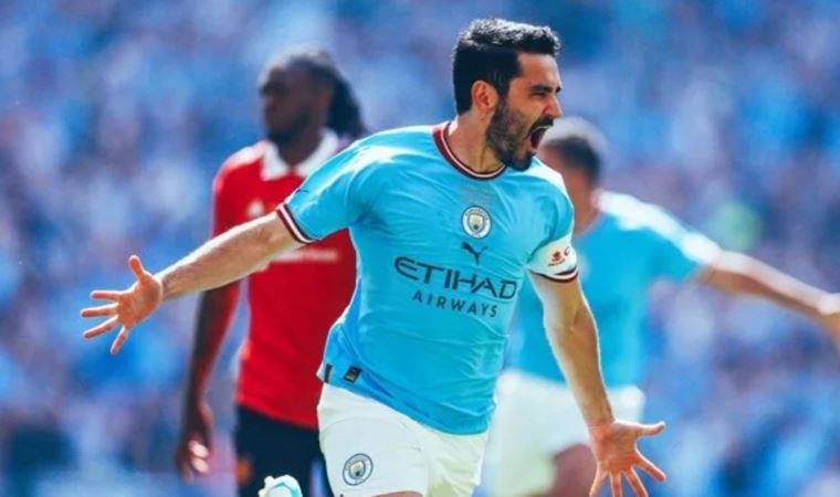 İlkay Gündoğan, Manchester City'ye kupayı getirdi!