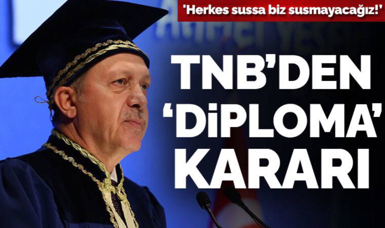 Türkiye Noterler Birliği'nden 'Erdoğan'ın diploması' hakkında karar: Yargıya başvurun!