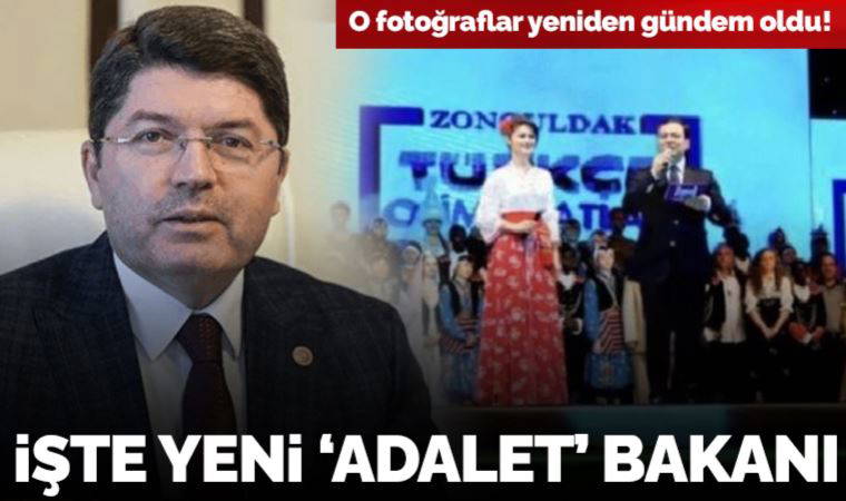 Yeni Adalet Bakanı Yılmaz Tunç'un 'Türkçe Olimpiyatları'nda çekilmiş fotoğrafları yeniden gündem oldu