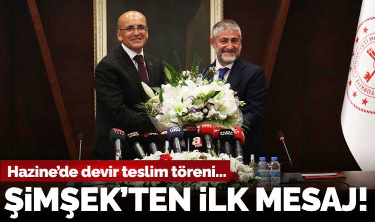 Son Dakika: Nureddin Nebati'den görevi devralan Mehmet Şimşek'ten 'enflasyon' mesajı