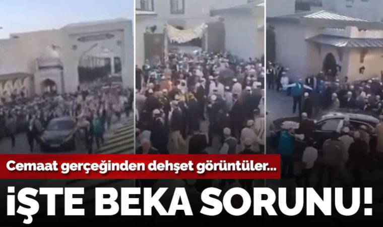 Son model çakarlı araçla geldi... Tarikat lideri böyle karşılandı!