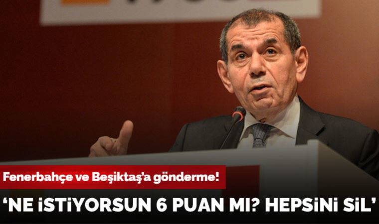 Dursun Özbek'ten Fenerbahçe ve Beşiktaş'a gönderme!