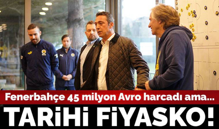 Fenerbahçe’den tarihi fiyasko
