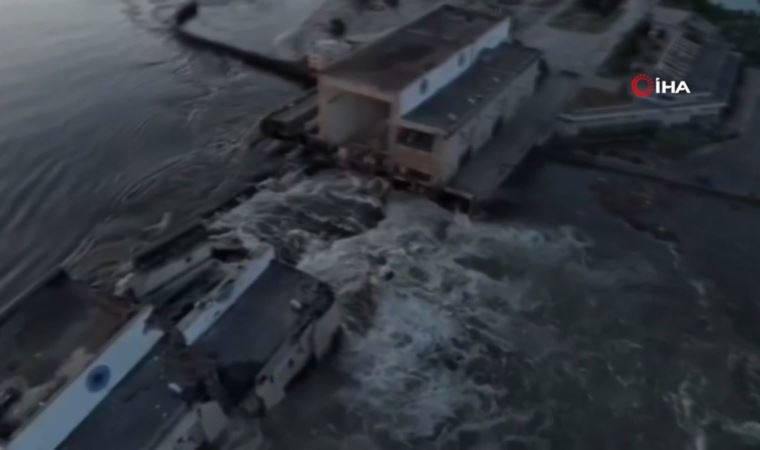 Herson'da hidroelektrik santrali vuruldu: Sel uyarısı yapıldı