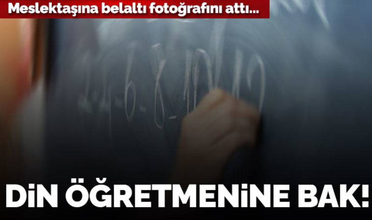 Din öğretmeni meslektaşına cinsel organının fotoğrafını gönderdi
