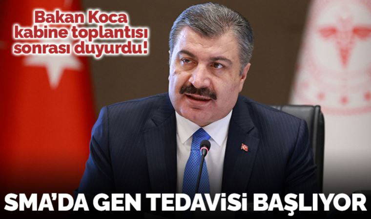 Son dakika... Fahrettin Koca duyurdu: SMA'da gen tedavisi başlıyor