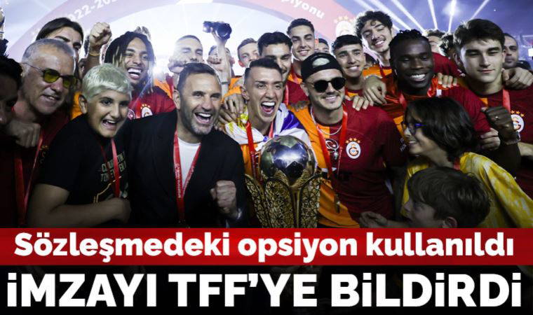 Son dakika: Galatasaray, Okan Buruk'un opsiyonunu kullandı