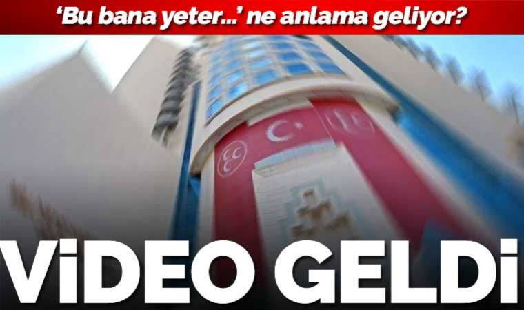 MHP'den dikkat çeken Bahçeli videosu: Bu bana yeter...