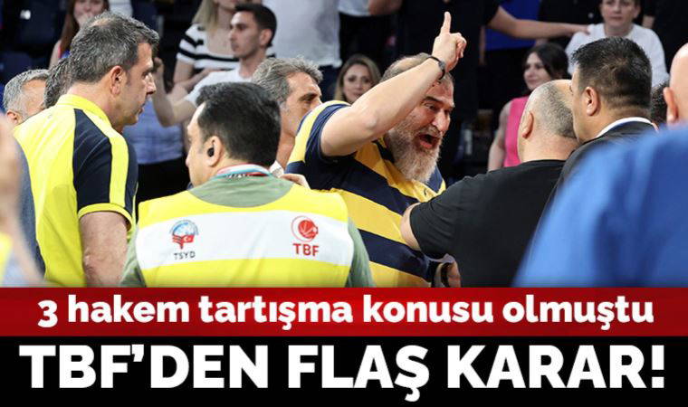 TBF'den Anadolu Efes - Fenerbahçe Beko maçının hakemleri hakkında karar