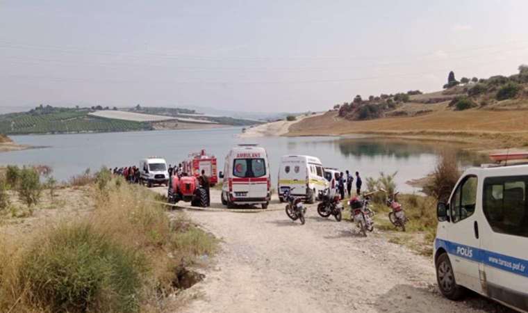 Tarsus'ta baraj gölüne düşen araç içerisinde bir kişi ölü bulundu!