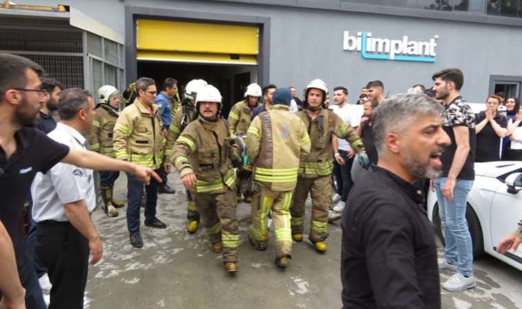 Ümraniye'de yangına müdahale eden itfaiye eri yaralandı