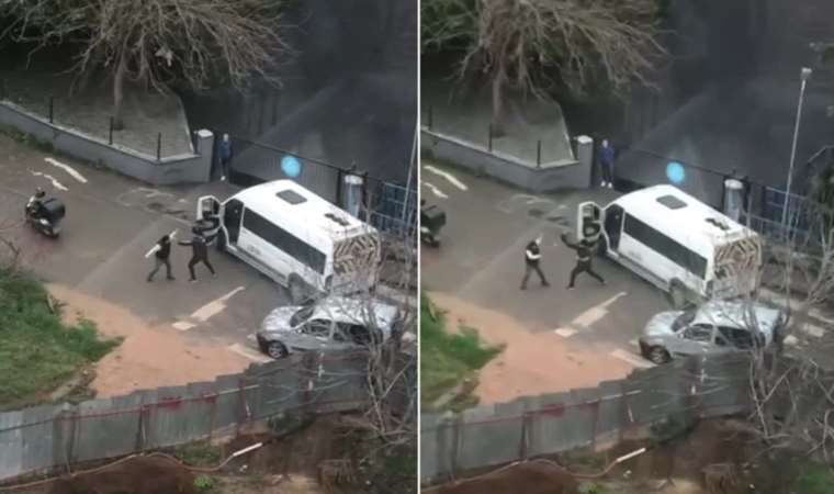 Tuzla’da 'tornavidalı ve kasklı' yol verme kavgası!