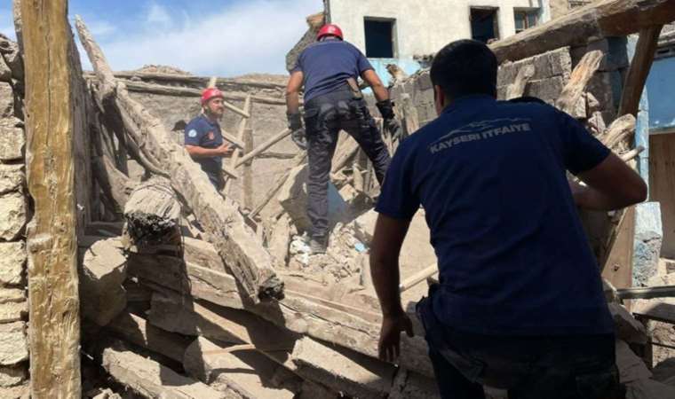 Kayseri'de metruk bina yıkımında göçük: 1 ölü