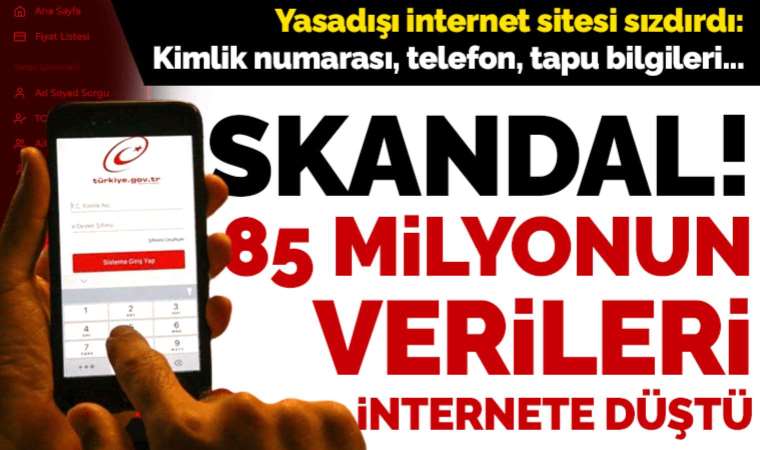 Son Dakika: e-Devlet verileri çalındı! TC kimlik numaraları bile gözüküyor...