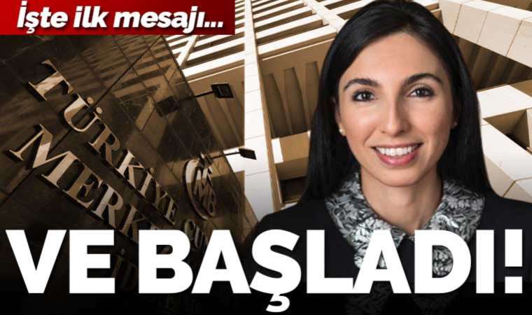 TCMB’de devir teslim: Hafize Gaye Erkan görevine başladı