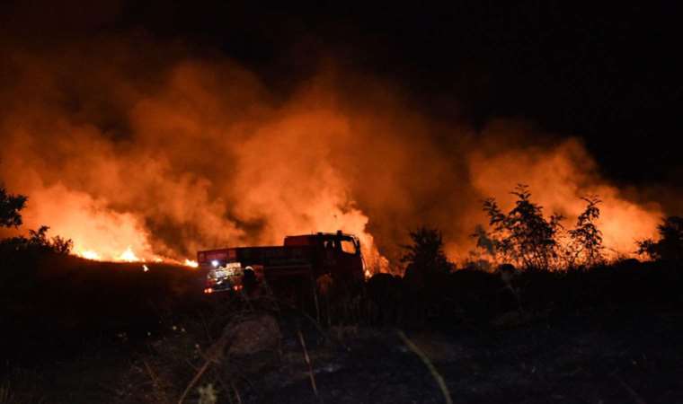 Keşan'da 100 dönüm buğday ekili alan yandı