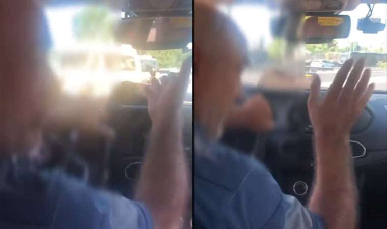 Seyir halinde akılalmaz tartışma! Taksici polisten kaçınca...