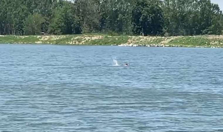 Edirne'de bir kişi Meriç Nehri'ni yüzerek geçti