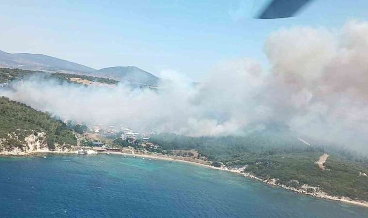 İzmir'de iki orman yangını birden (10 Temmuz 2023)